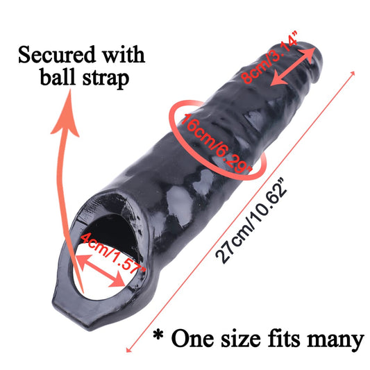 Silicone Penis Sleeve - Nigh8toys